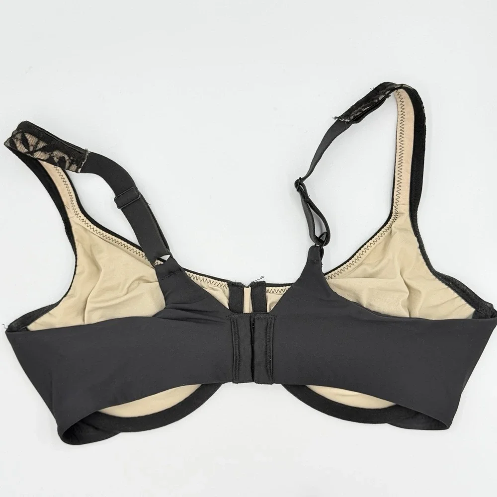 Olga by Warners Black Nude Lace Underwire Bra 40C‎ Full Coverage
